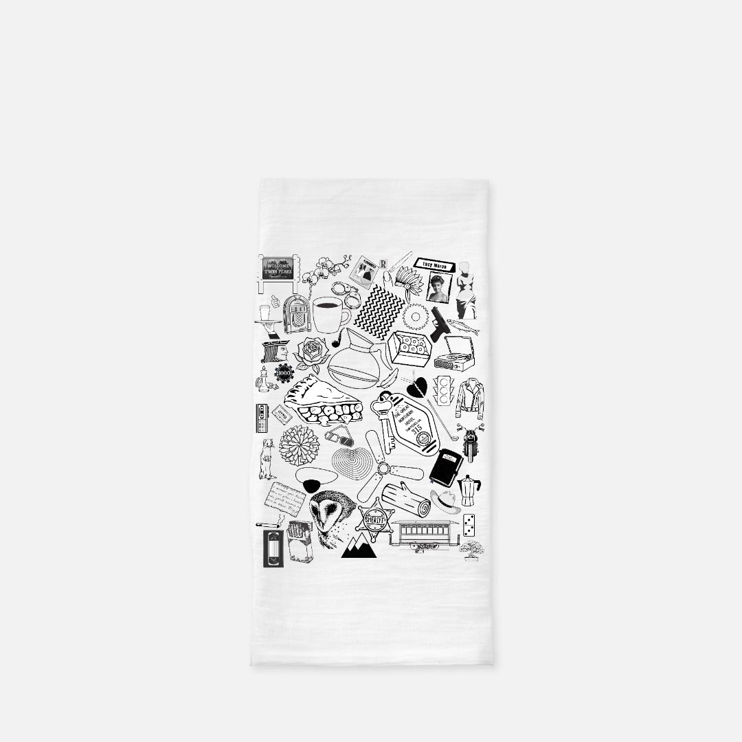 For the Love of Peaks - Tea Towel (Flour Sack)