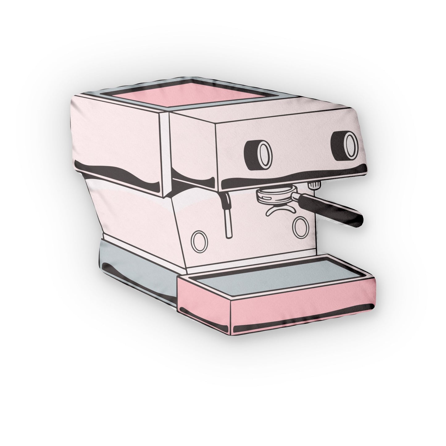 Pillows - Espresso Machine Shaped Decorative Pillow - 4 Sizes Available