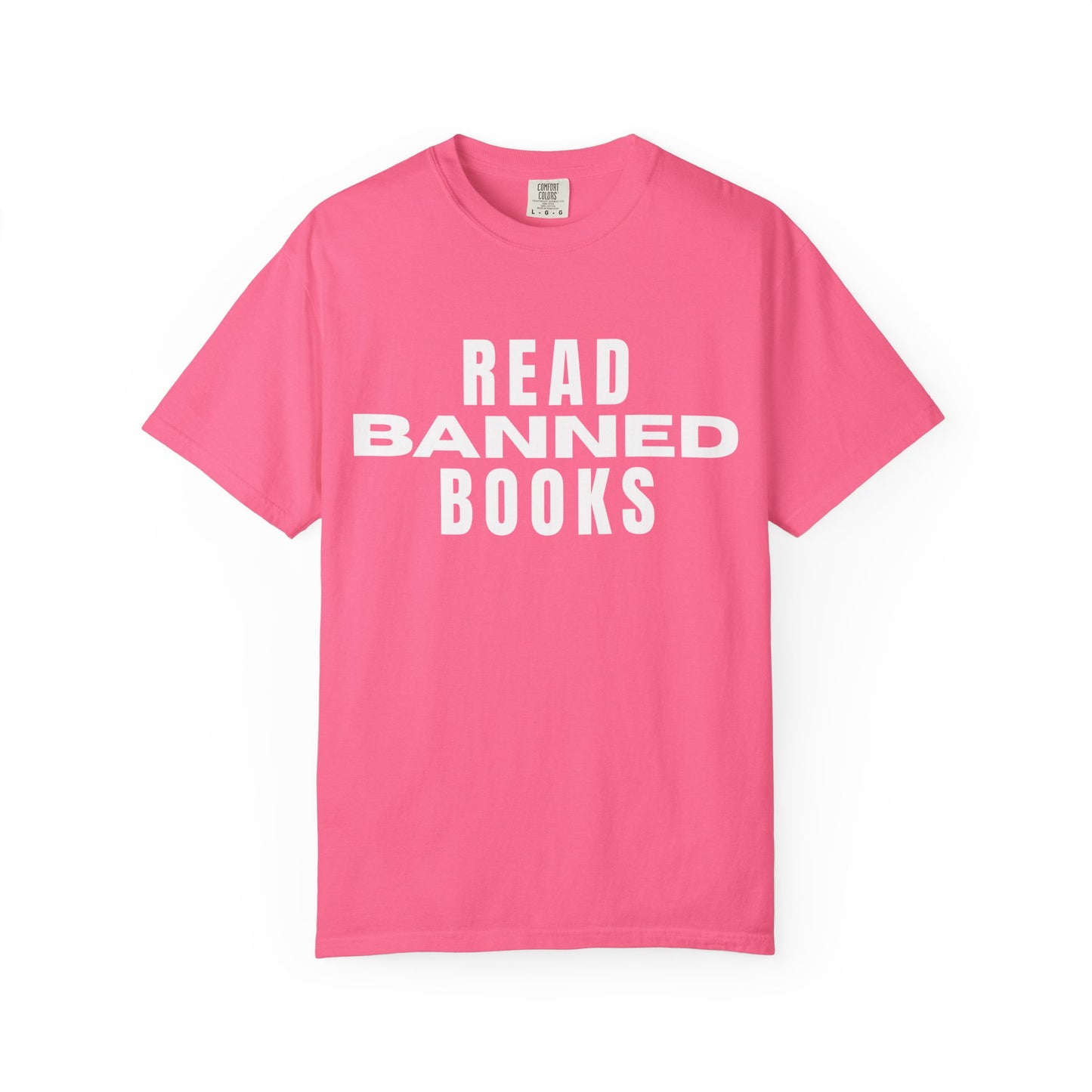 "Read Banned Books" - Unisex Premium Garment Dye T-Shirt - 32 Color Options