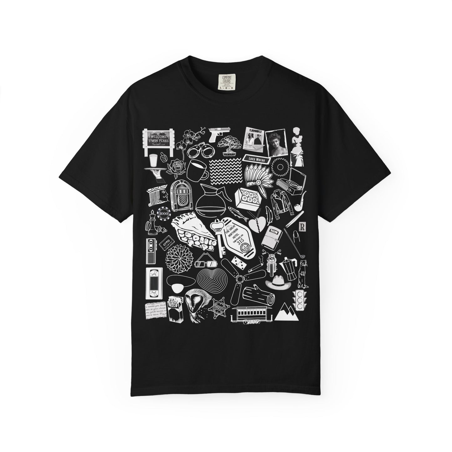 For the Love of Lynch - Unisex Peaks Collage T-Shirt