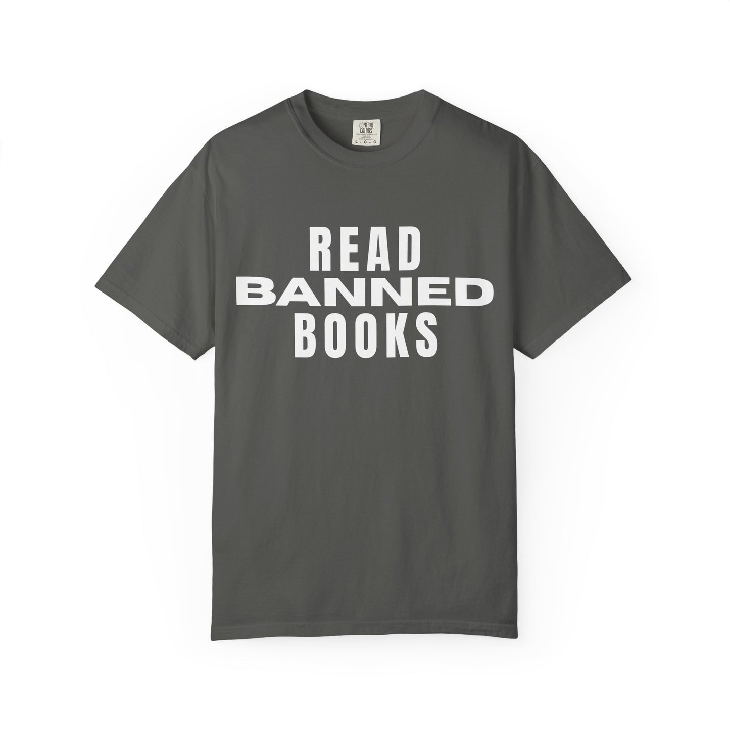 "Read Banned Books" - Unisex Premium Garment Dye T-Shirt - 32 Color Options