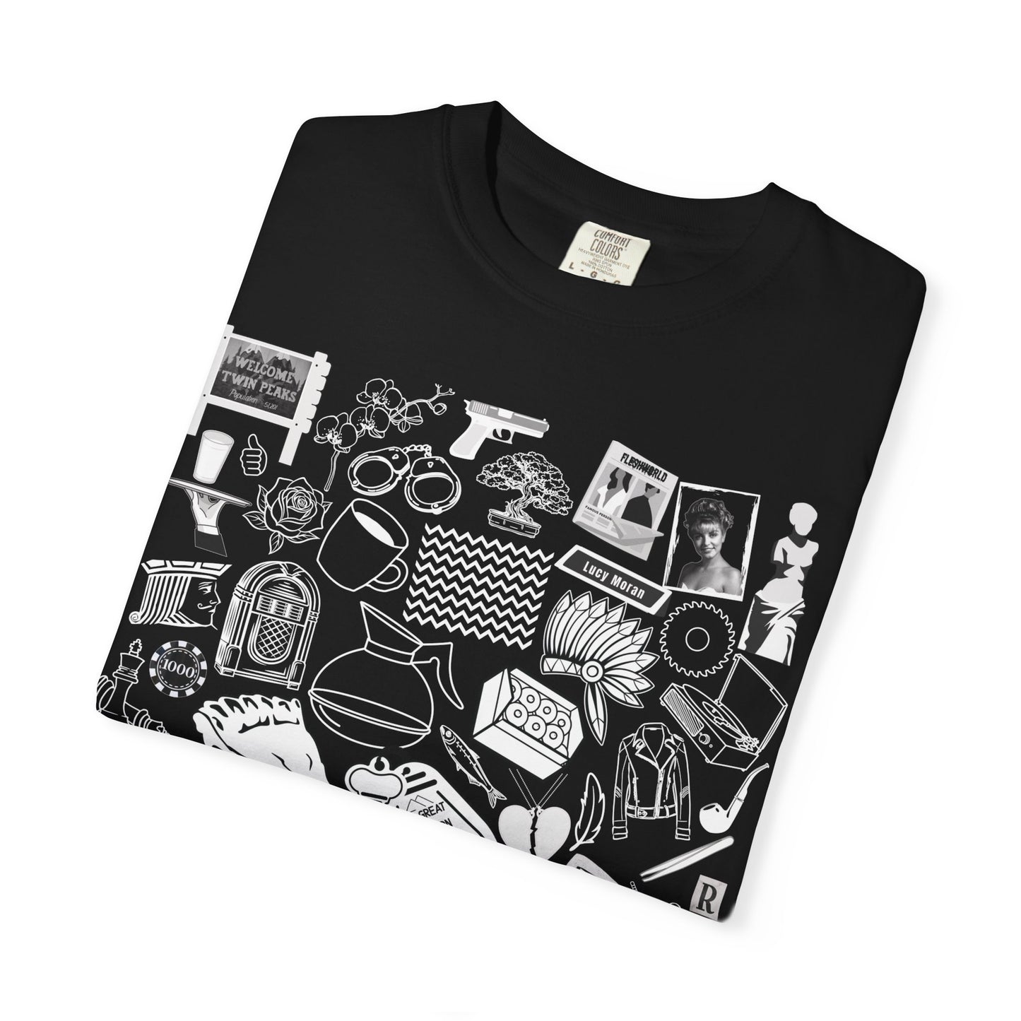For the Love of Lynch - Unisex Peaks Collage T-Shirt