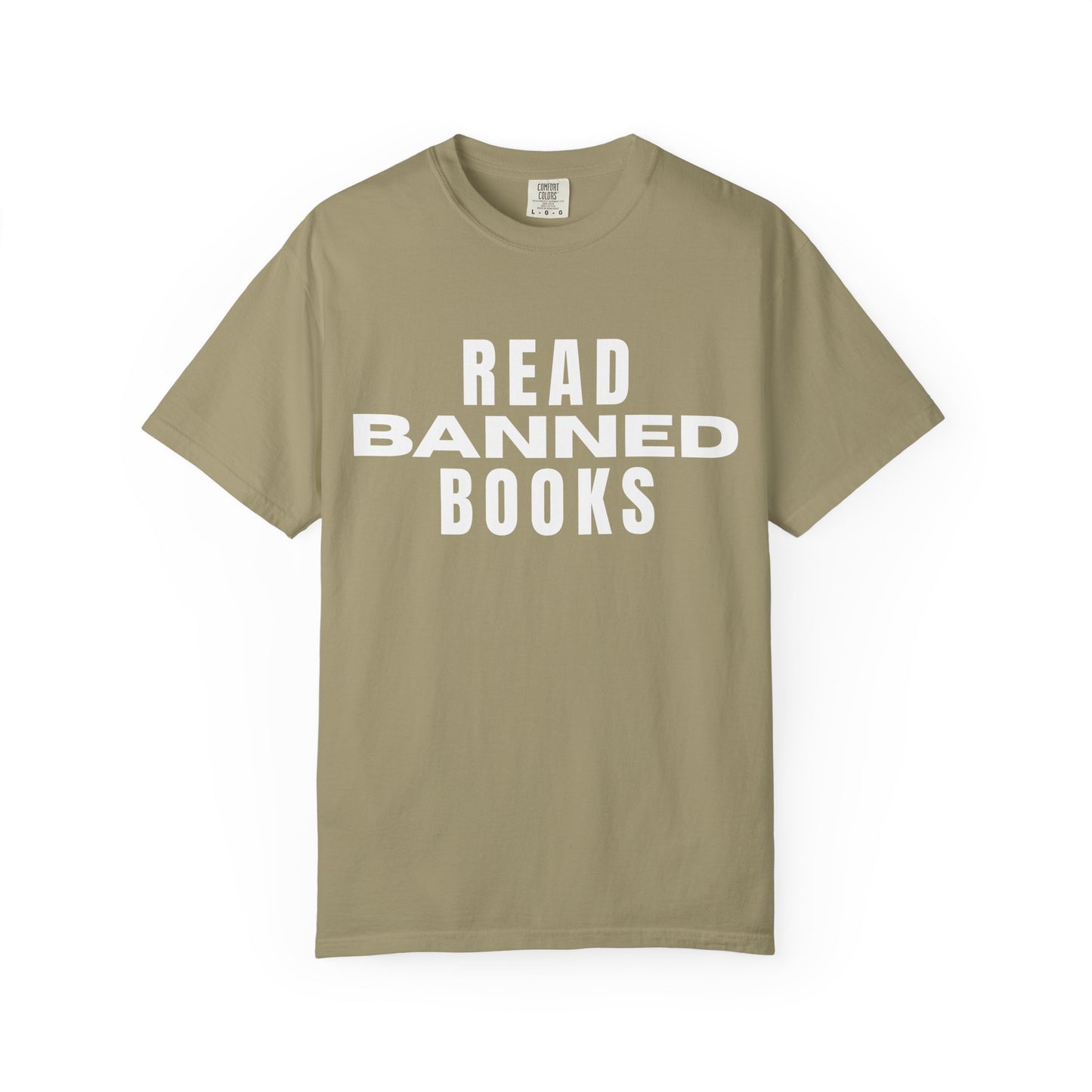 "Read Banned Books" - Unisex Premium Garment Dye T-Shirt - 32 Color Options