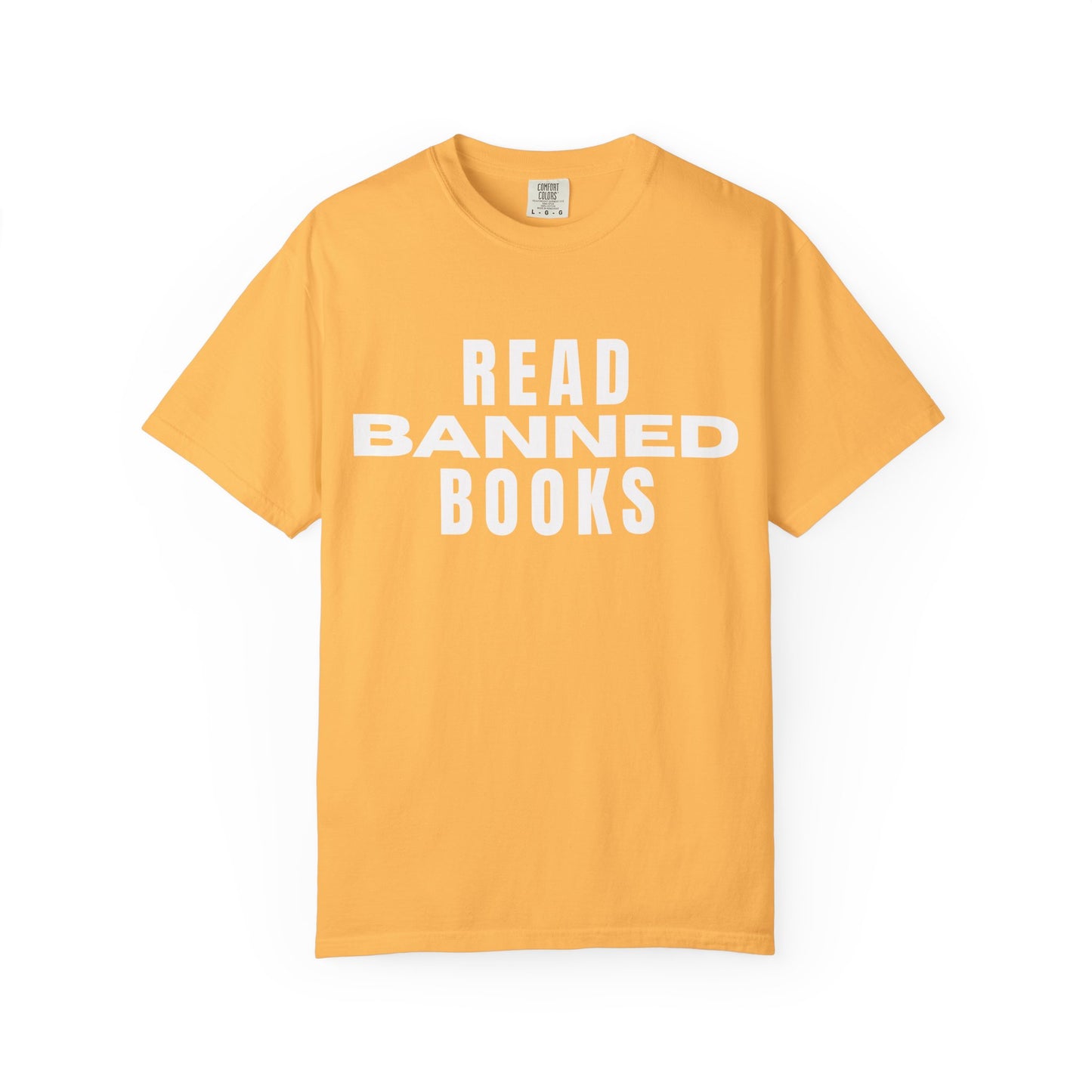 "Read Banned Books" - Unisex Premium Garment Dye T-Shirt - 32 Color Options