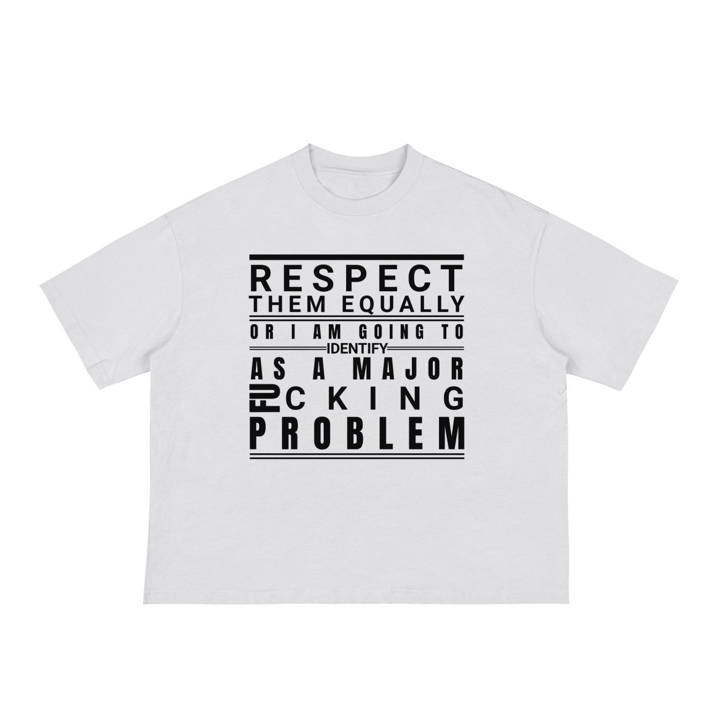 Unisex Respect Them Boxy Classic Boxy Tee - 5 Color Options