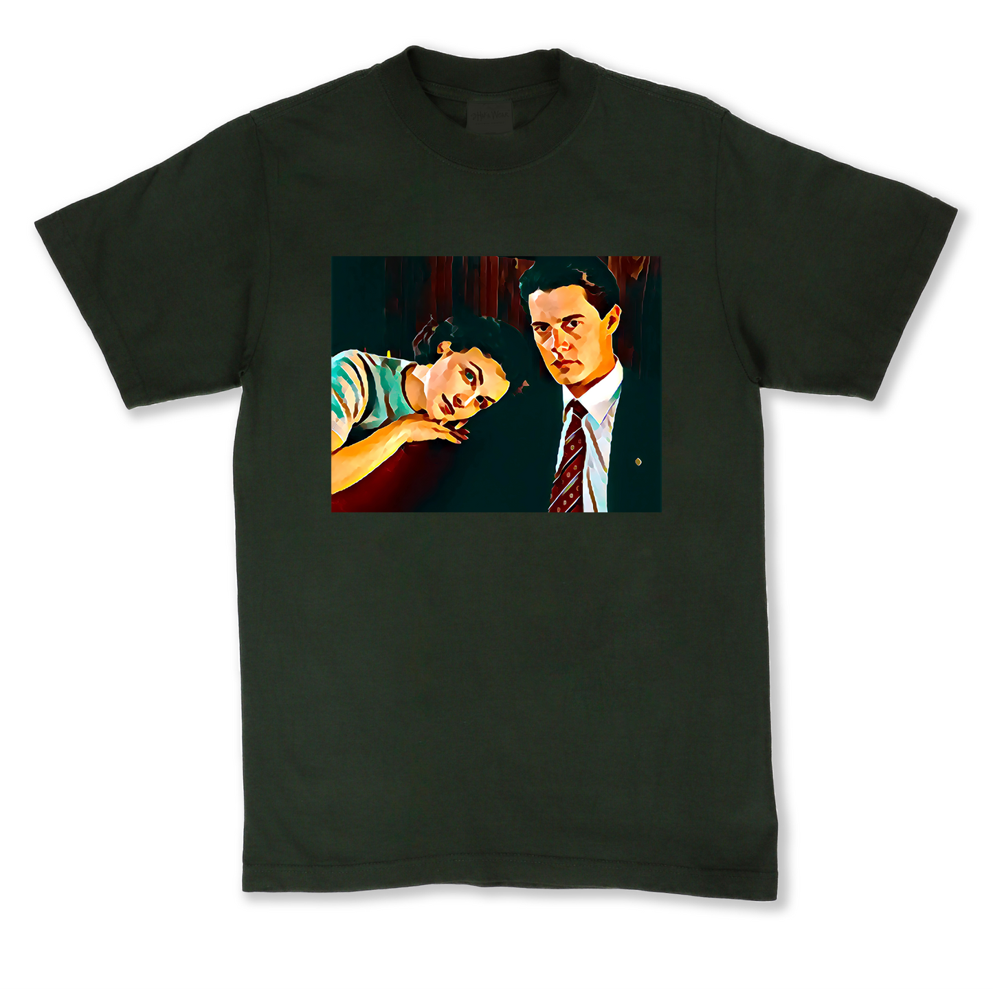 Portrait of Audrey & Cooper - Premium Unisex Oversized Boxy Tee