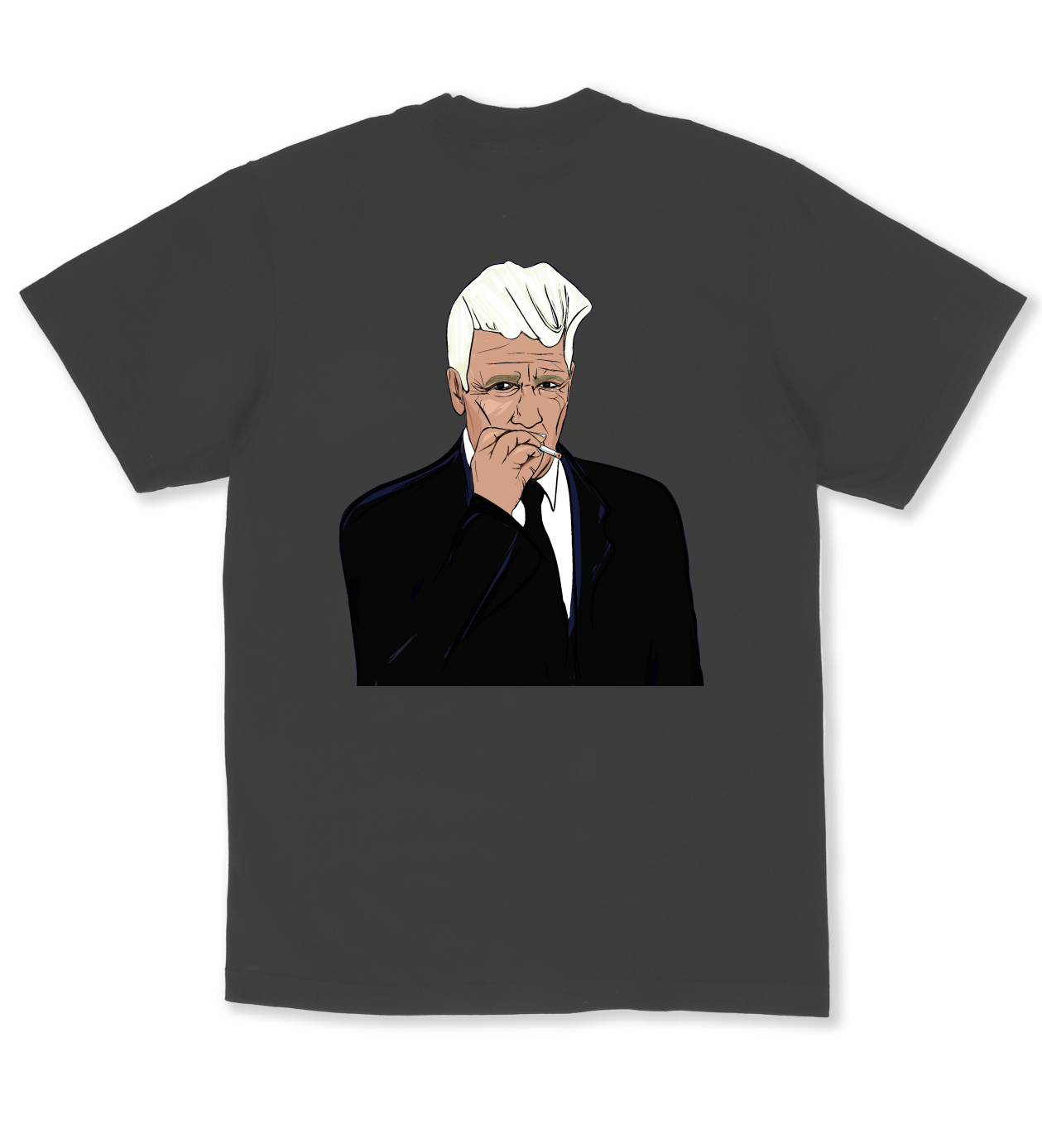 A portrait of David Lynch - Premium Unisex Oversized Boxy Tee