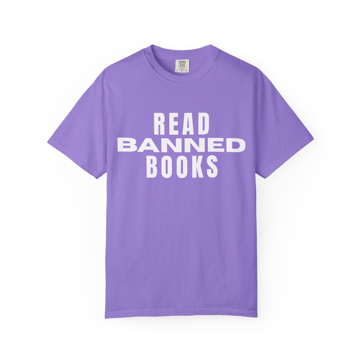 "Read Banned Books" - Unisex Premium Garment Dye T-Shirt - 32 Color Options