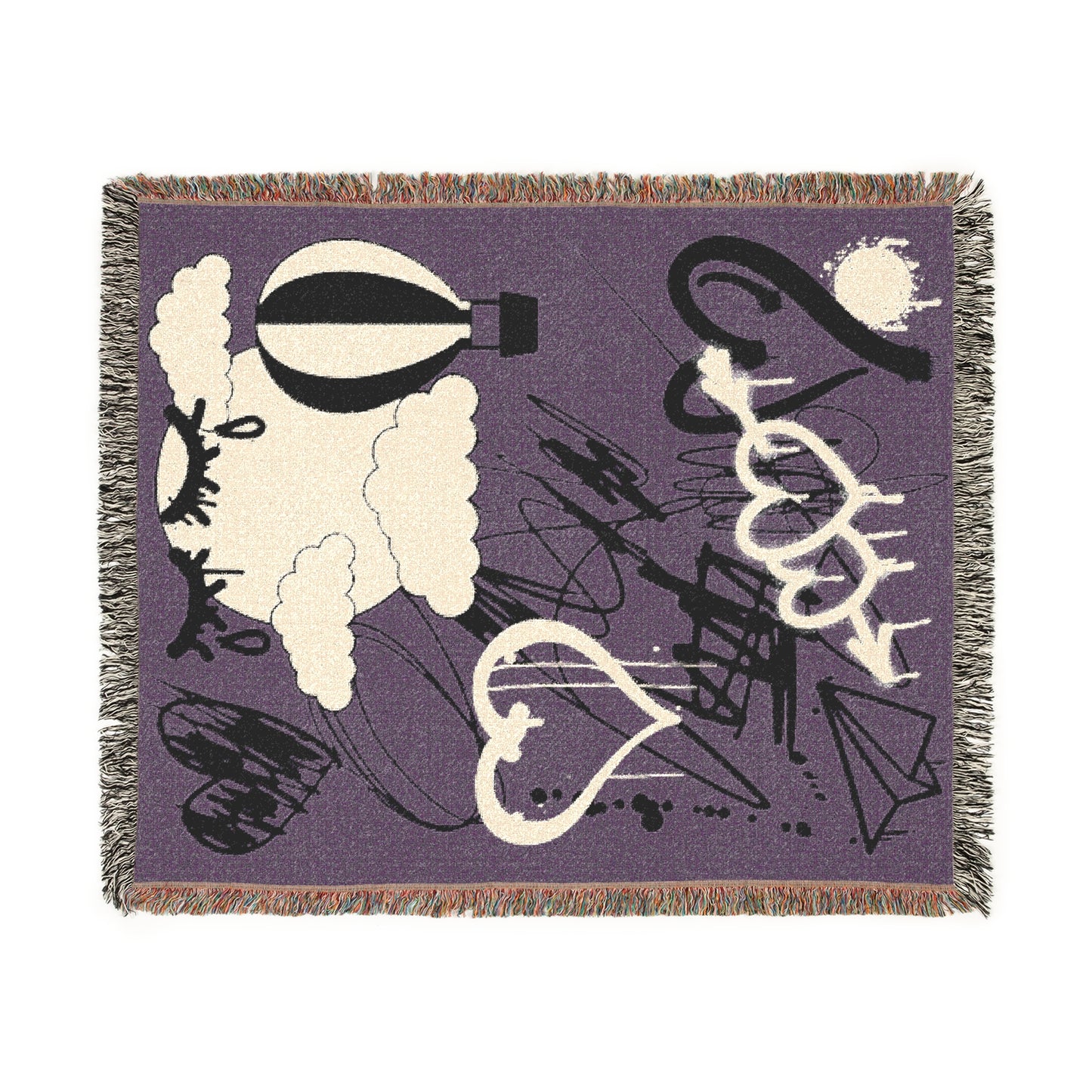 Banned Art - Woven Tapestry Throw Blanket - Vintage Grape