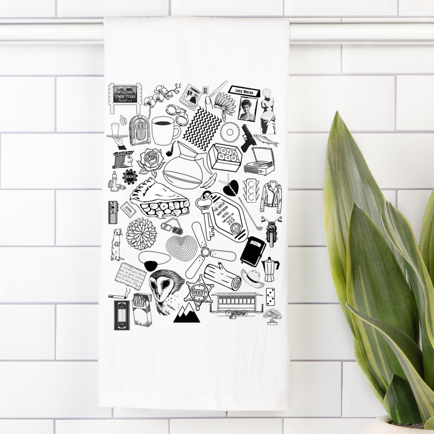 For the Love of Peaks - Tea Towel (Flour Sack)
