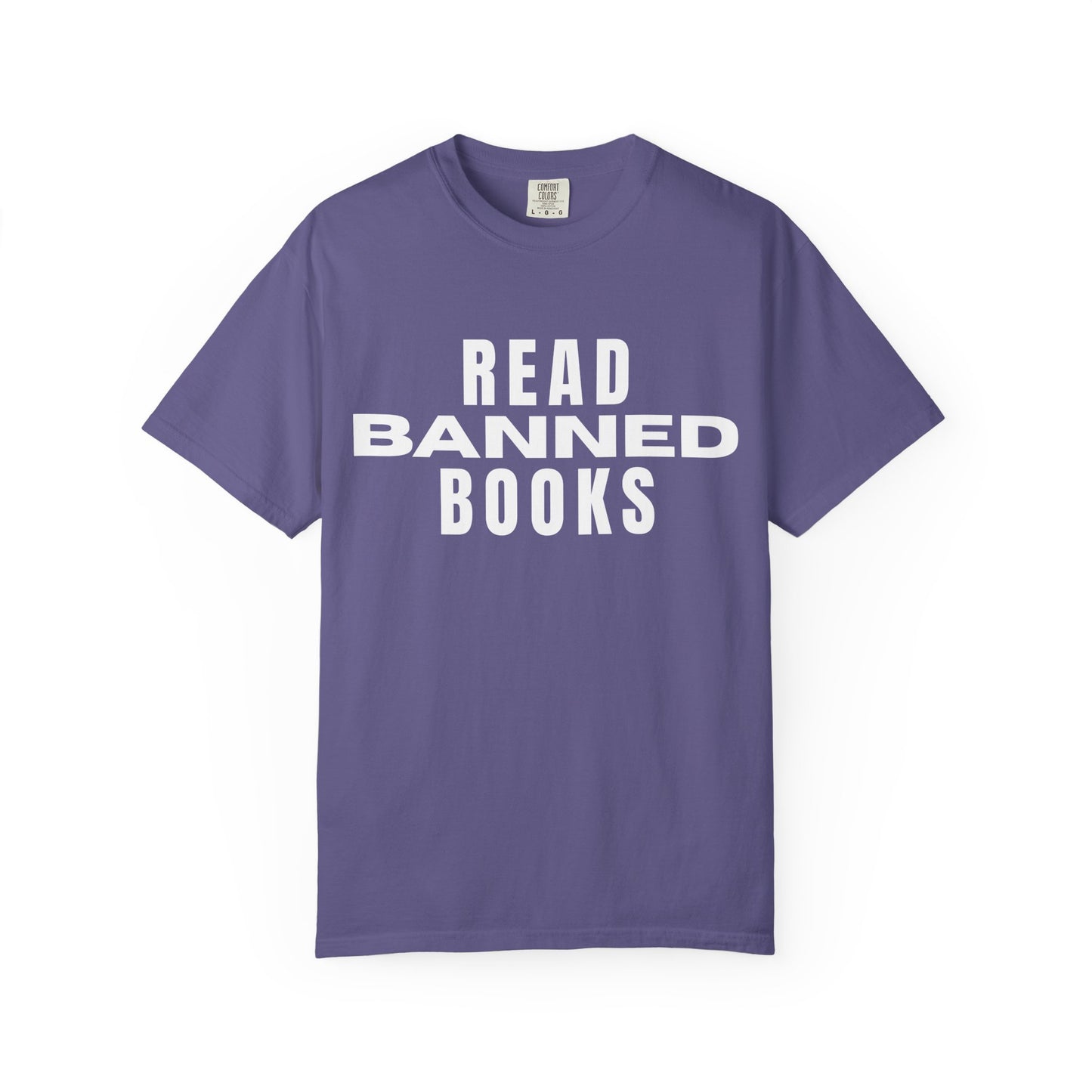 "Read Banned Books" - Unisex Premium Garment Dye T-Shirt - 32 Color Options