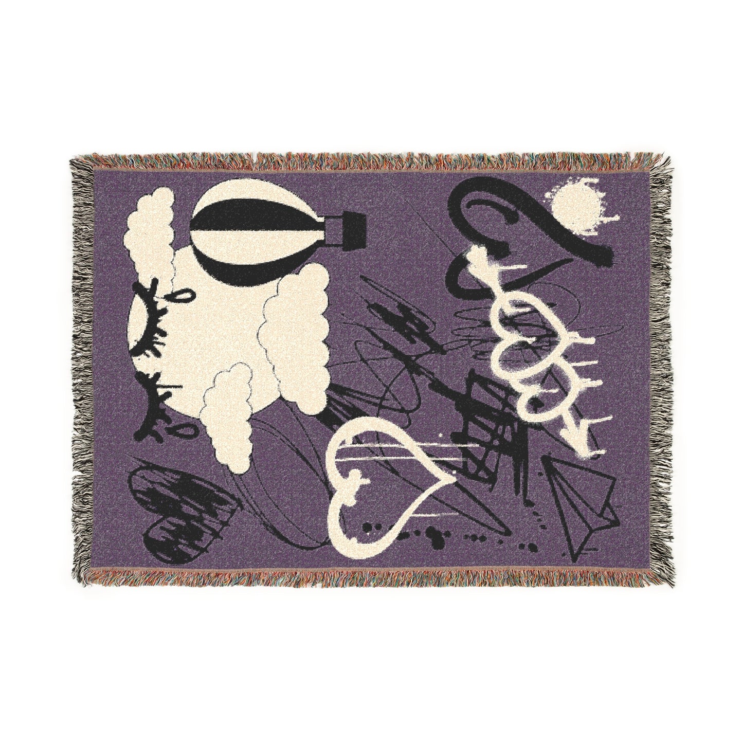 Banned Art - Woven Tapestry Throw Blanket - Vintage Grape