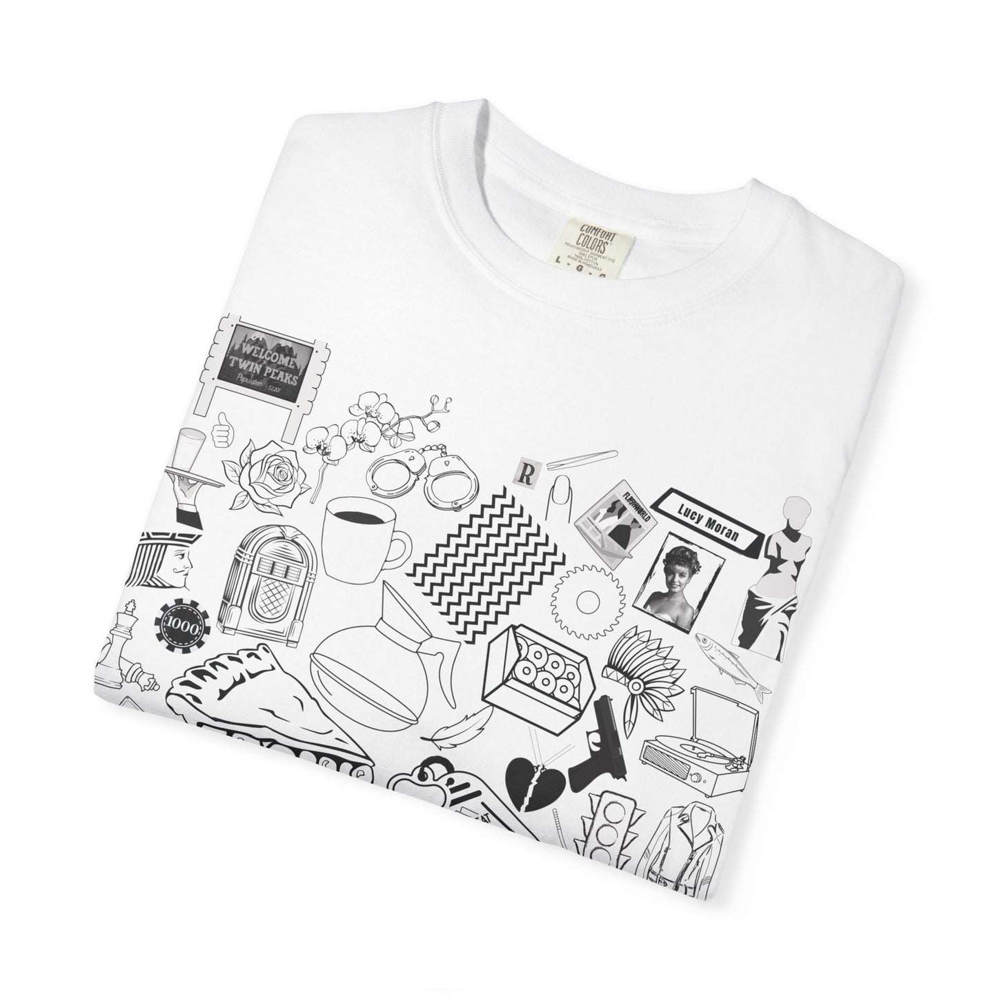 For the Love of Lynch - Unisex Peaks Collage T-Shirt