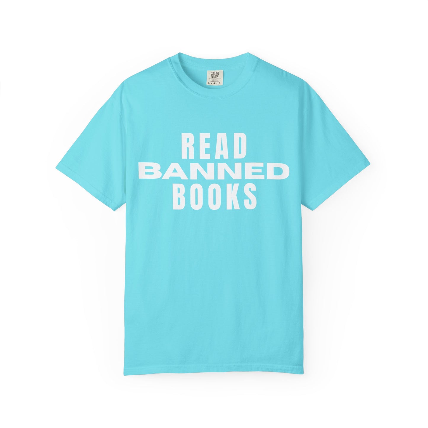 "Read Banned Books" - Unisex Premium Garment Dye T-Shirt - 32 Color Options