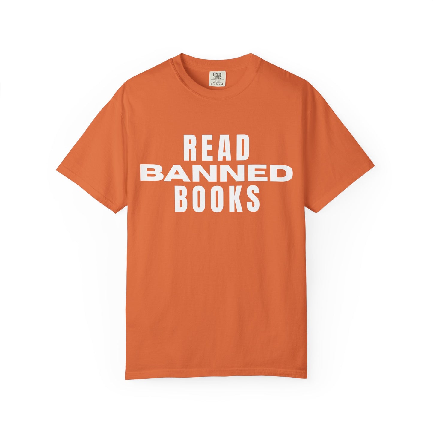"Read Banned Books" - Unisex Premium Garment Dye T-Shirt - 32 Color Options