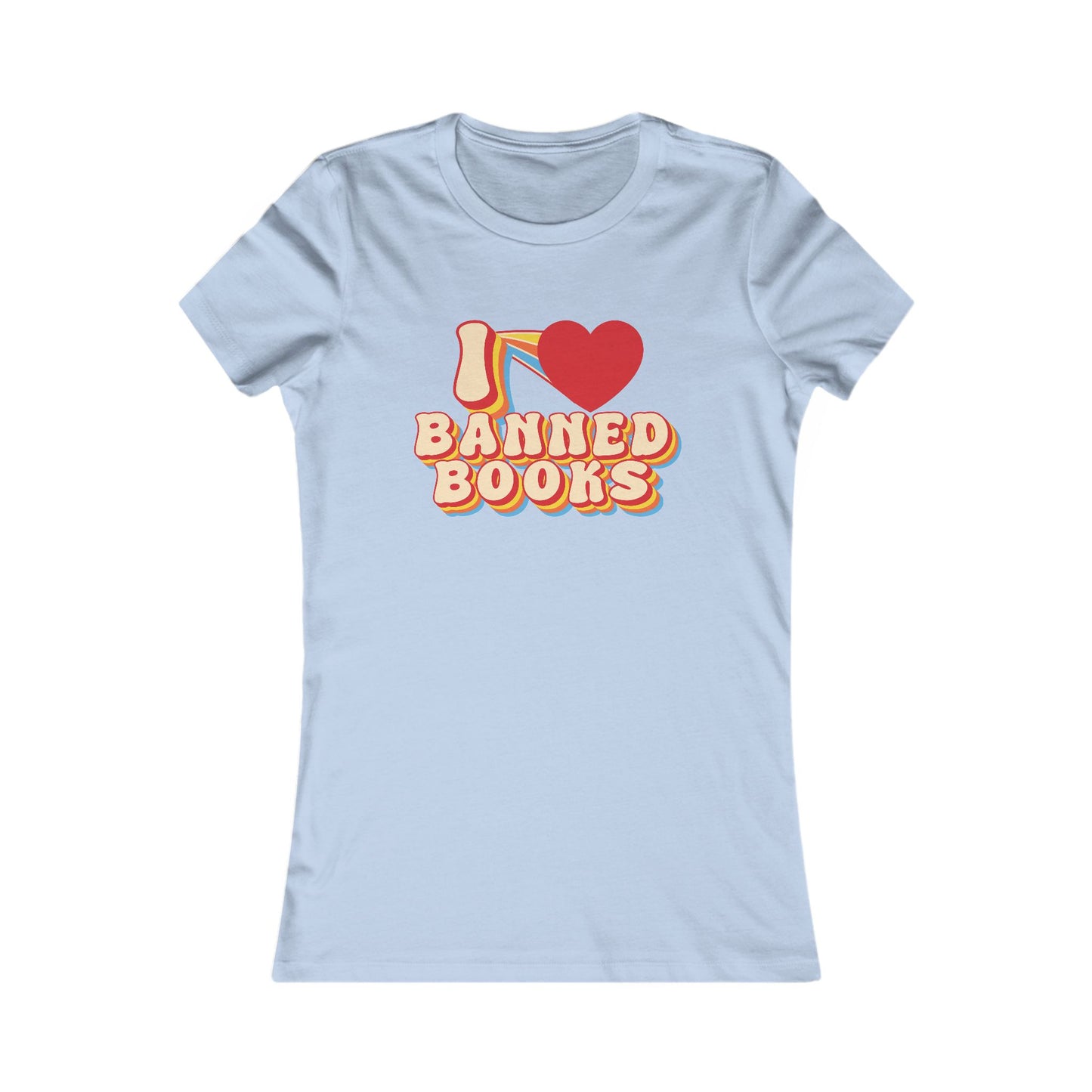 I LOVE BANNED BOOKS - Ribbed Baby Tee - Bringing attention to the over 10,000 books that have been banned in the past year