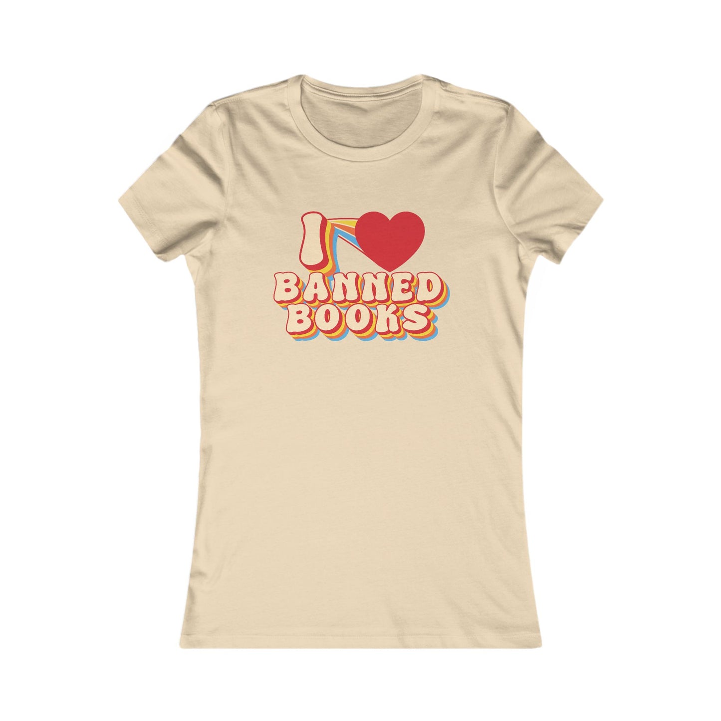 I LOVE BANNED BOOKS - Ribbed Baby Tee - Bringing attention to the over 10,000 books that have been banned in the past year