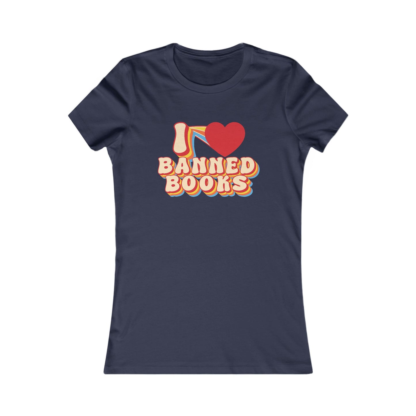 I LOVE BANNED BOOKS - Ribbed Baby Tee - Bringing attention to the over 10,000 books that have been banned in the past year