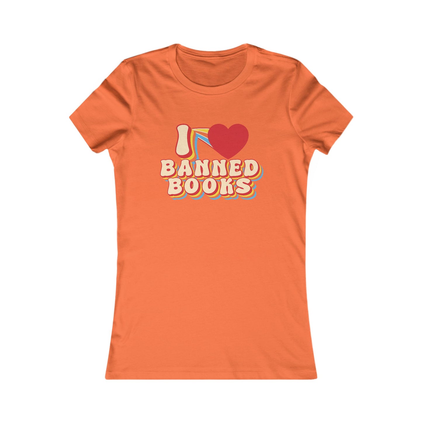 I LOVE BANNED BOOKS - Ribbed Baby Tee - Bringing attention to the over 10,000 books that have been banned in the past year