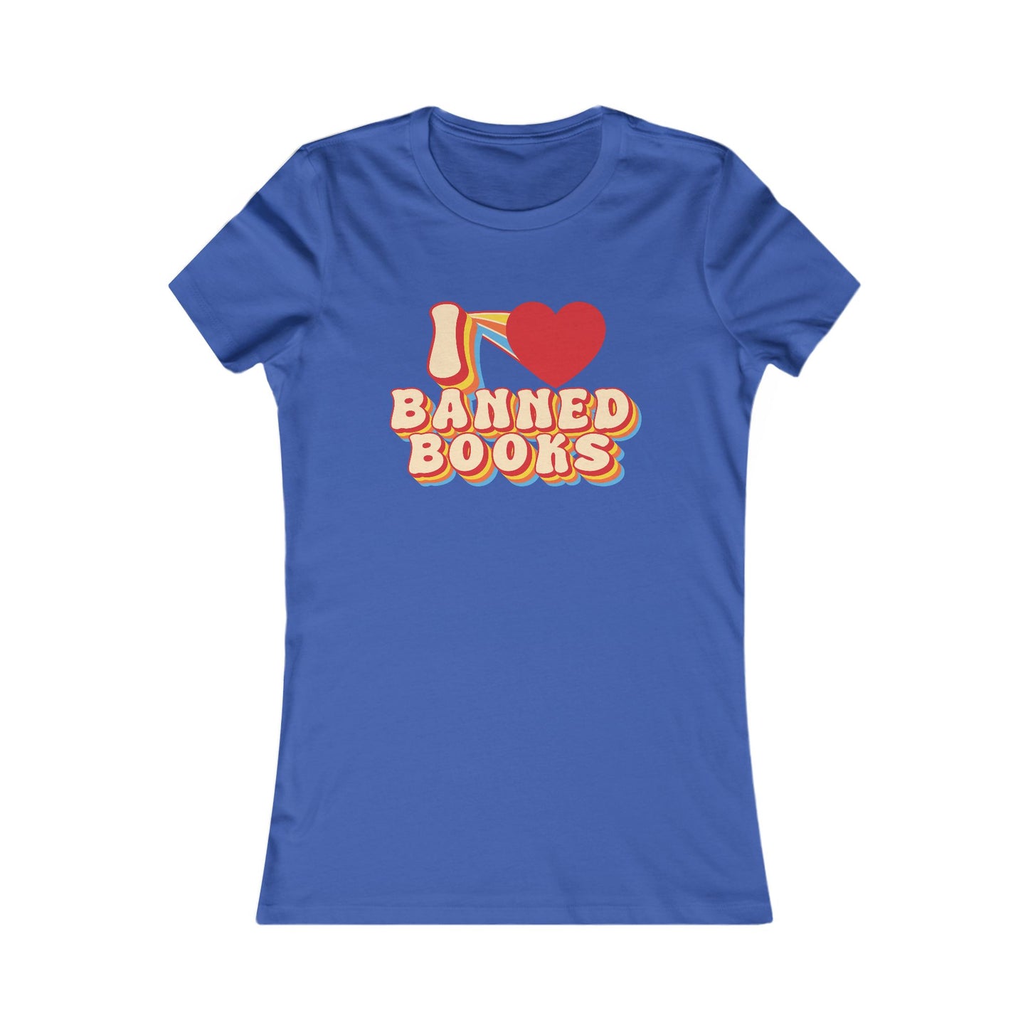 I LOVE BANNED BOOKS - Ribbed Baby Tee - Bringing attention to the over 10,000 books that have been banned in the past year