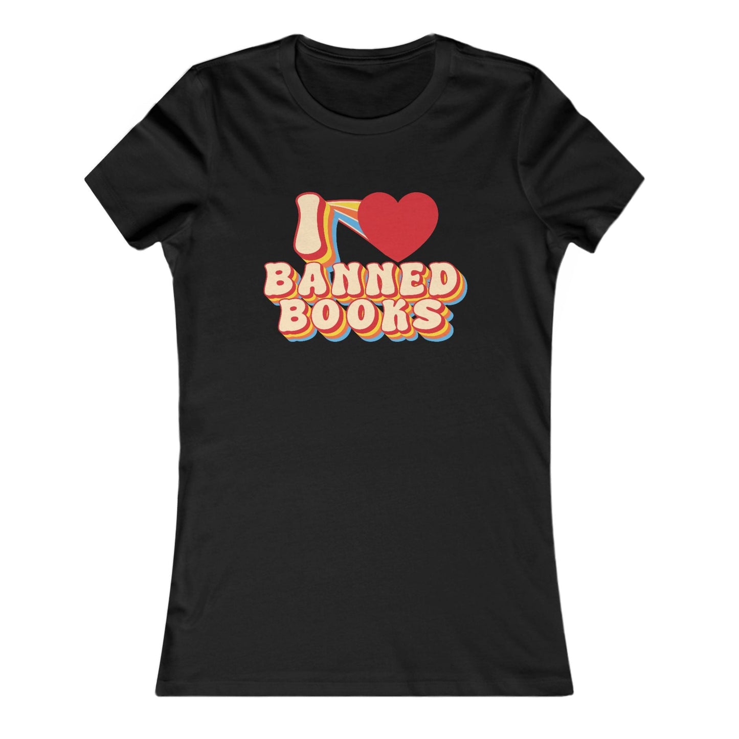 I LOVE BANNED BOOKS - Ribbed Baby Tee - Bringing attention to the over 10,000 books that have been banned in the past year