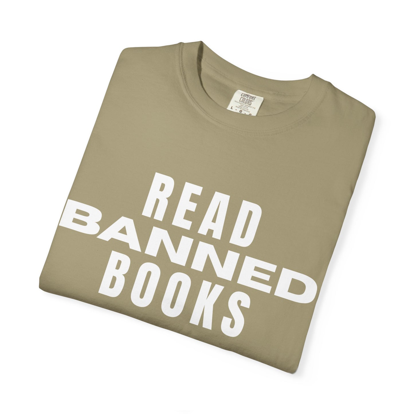 "Read Banned Books" - Unisex Premium Garment Dye T-Shirt - 32 Color Options