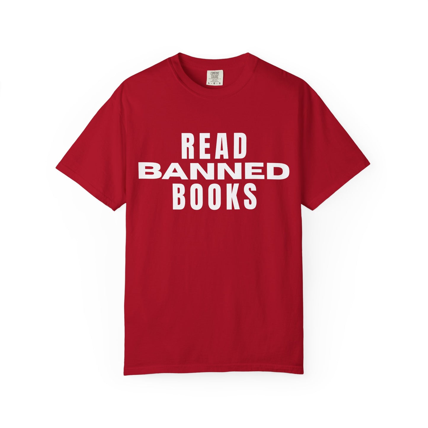 "Read Banned Books" - Unisex Premium Garment Dye T-Shirt - 32 Color Options