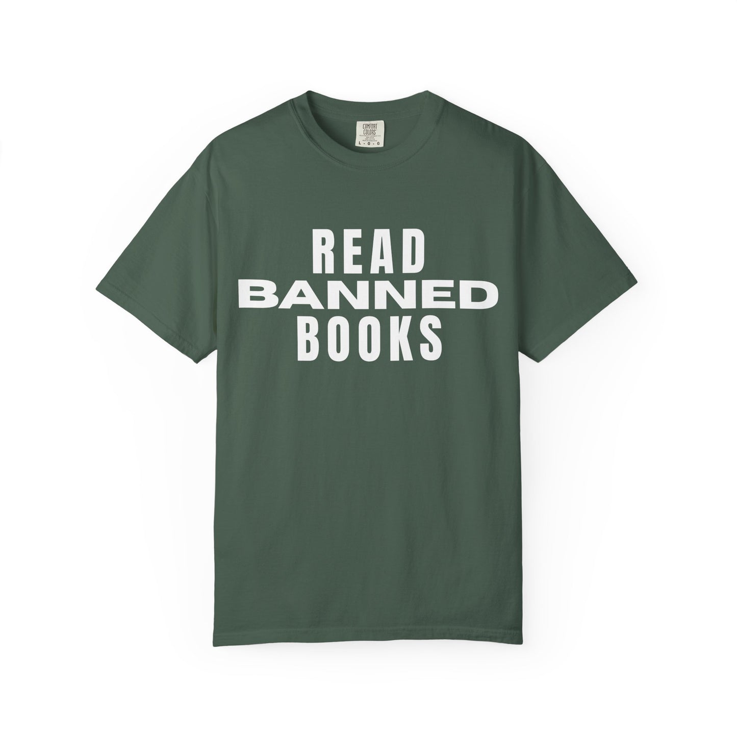 "Read Banned Books" - Unisex Premium Garment Dye T-Shirt - 32 Color Options