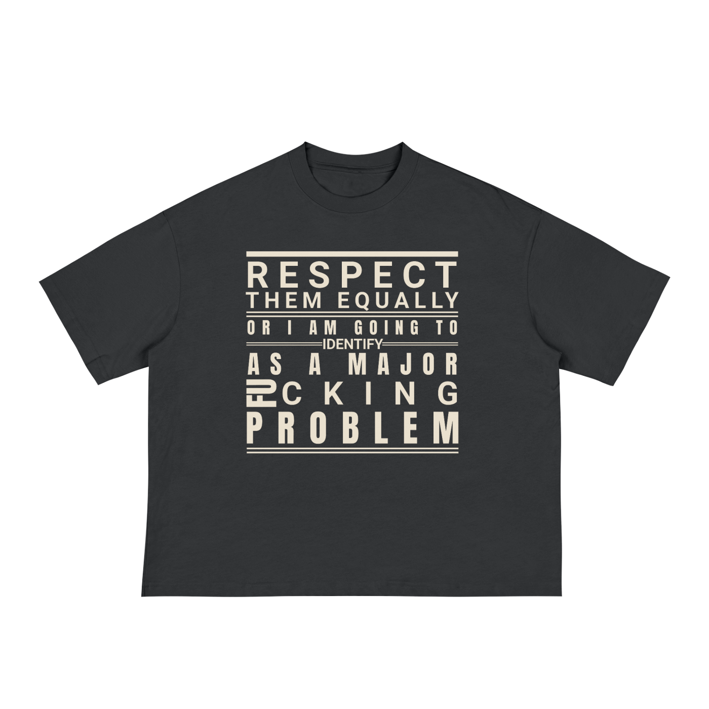 Unisex Respect Them Boxy Classic Boxy Tee - 5 Color Options