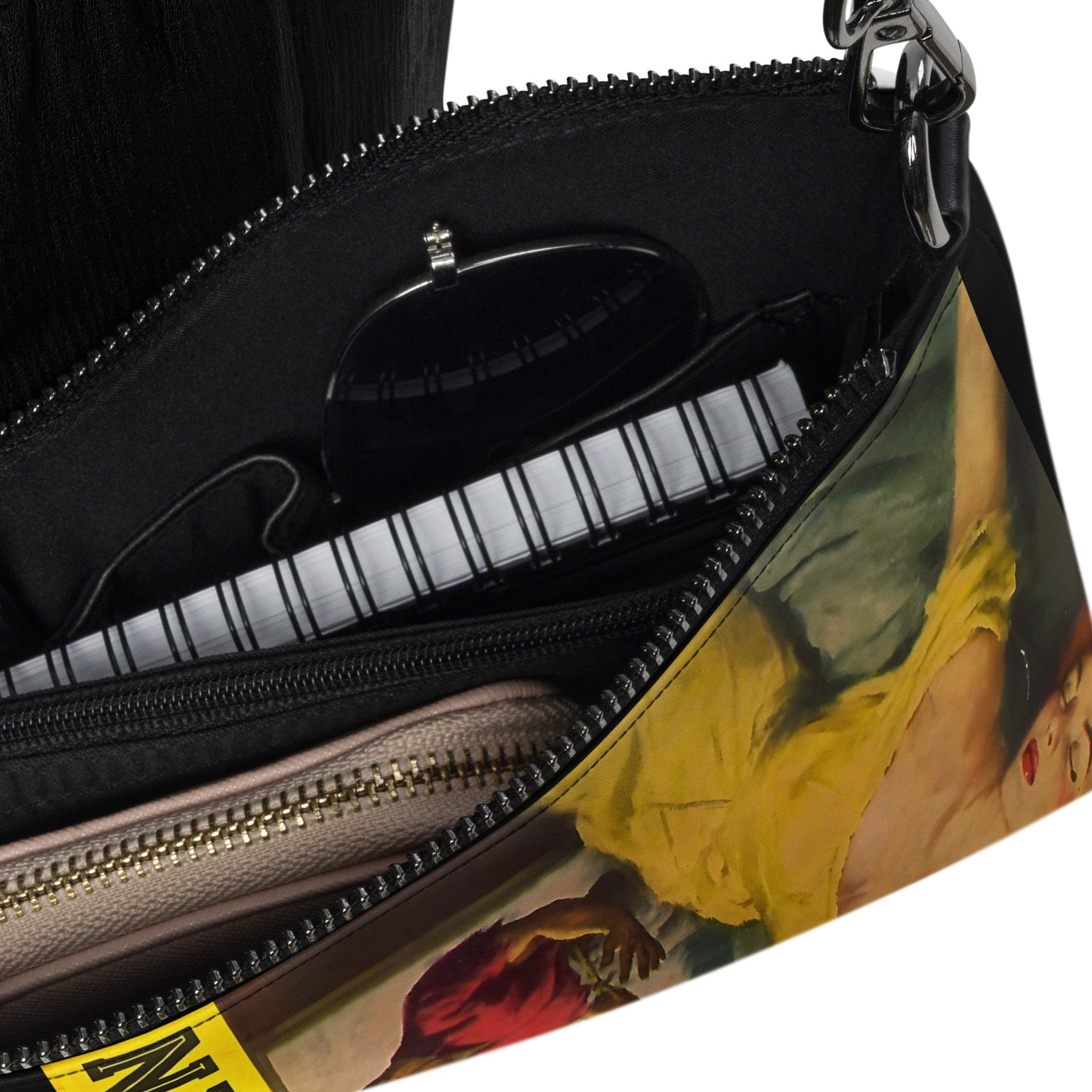 Vintage Frankenstein Comic - XL Clutch Wristlet Crossbody Bag - Halloween