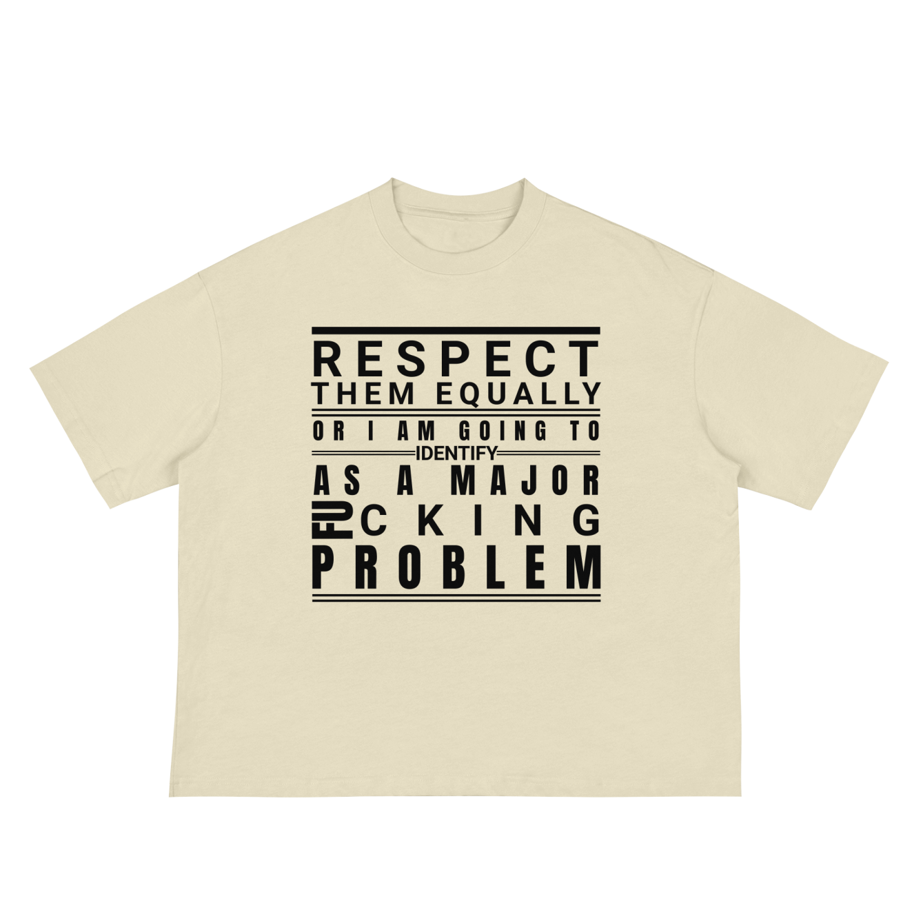 Unisex Respect Them Boxy Classic Boxy Tee - 5 Color Options
