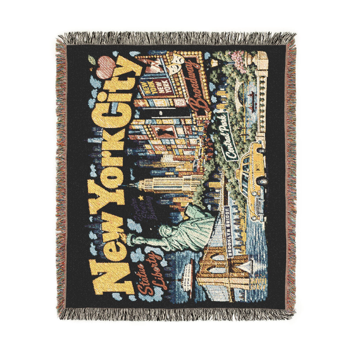 New York City Skyline Woven Blanket