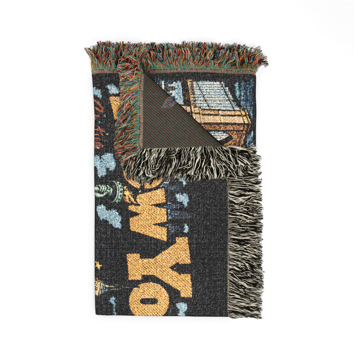 New York City Skyline Woven Blanket