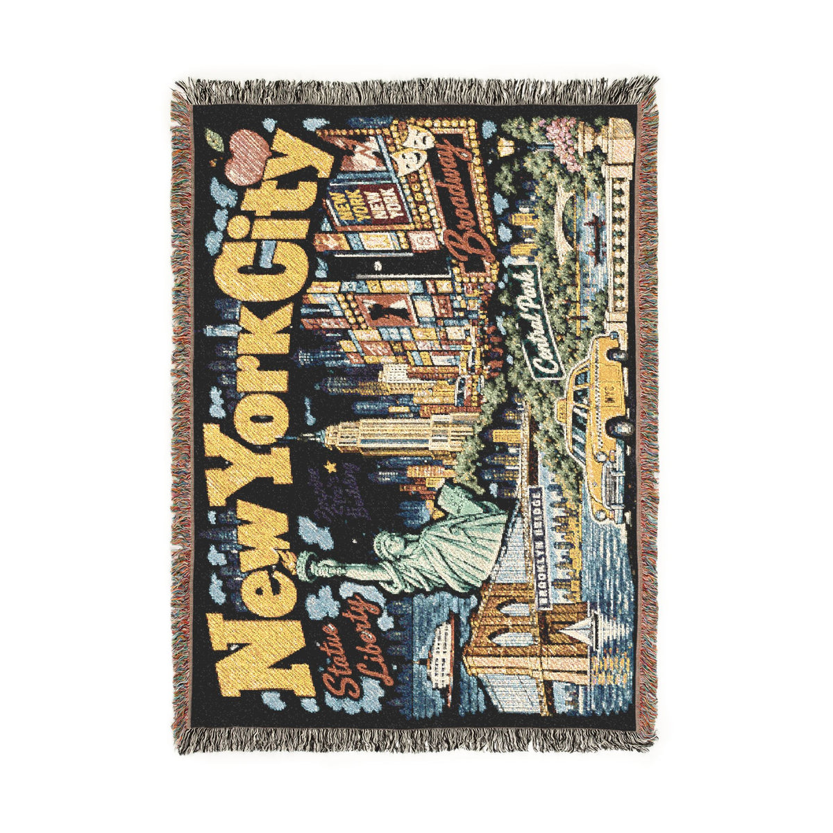 New York City Skyline Woven Blanket