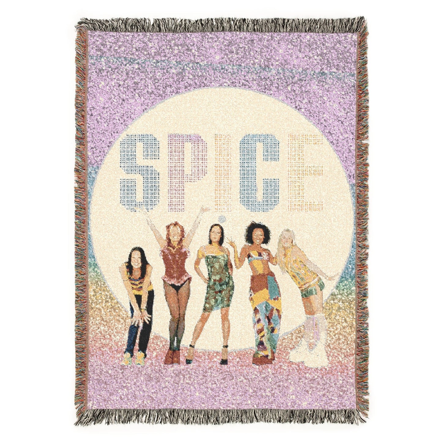 Spice Love Jacquard Tapestry Woven Throw Blanket