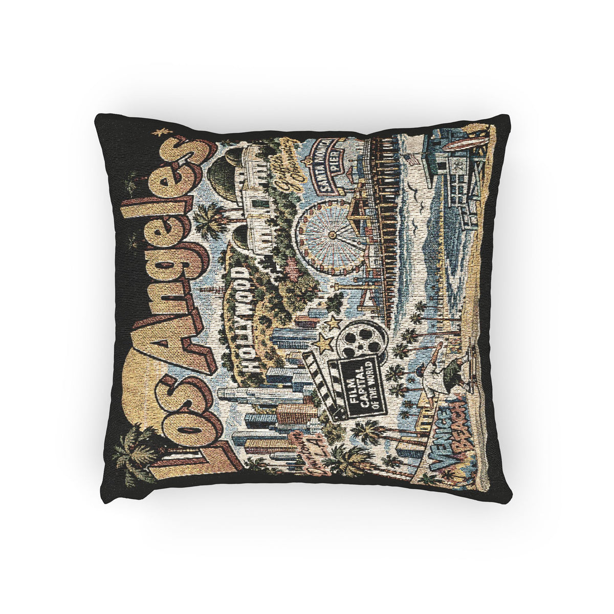 Los Angeles Skyline Woven Pillow