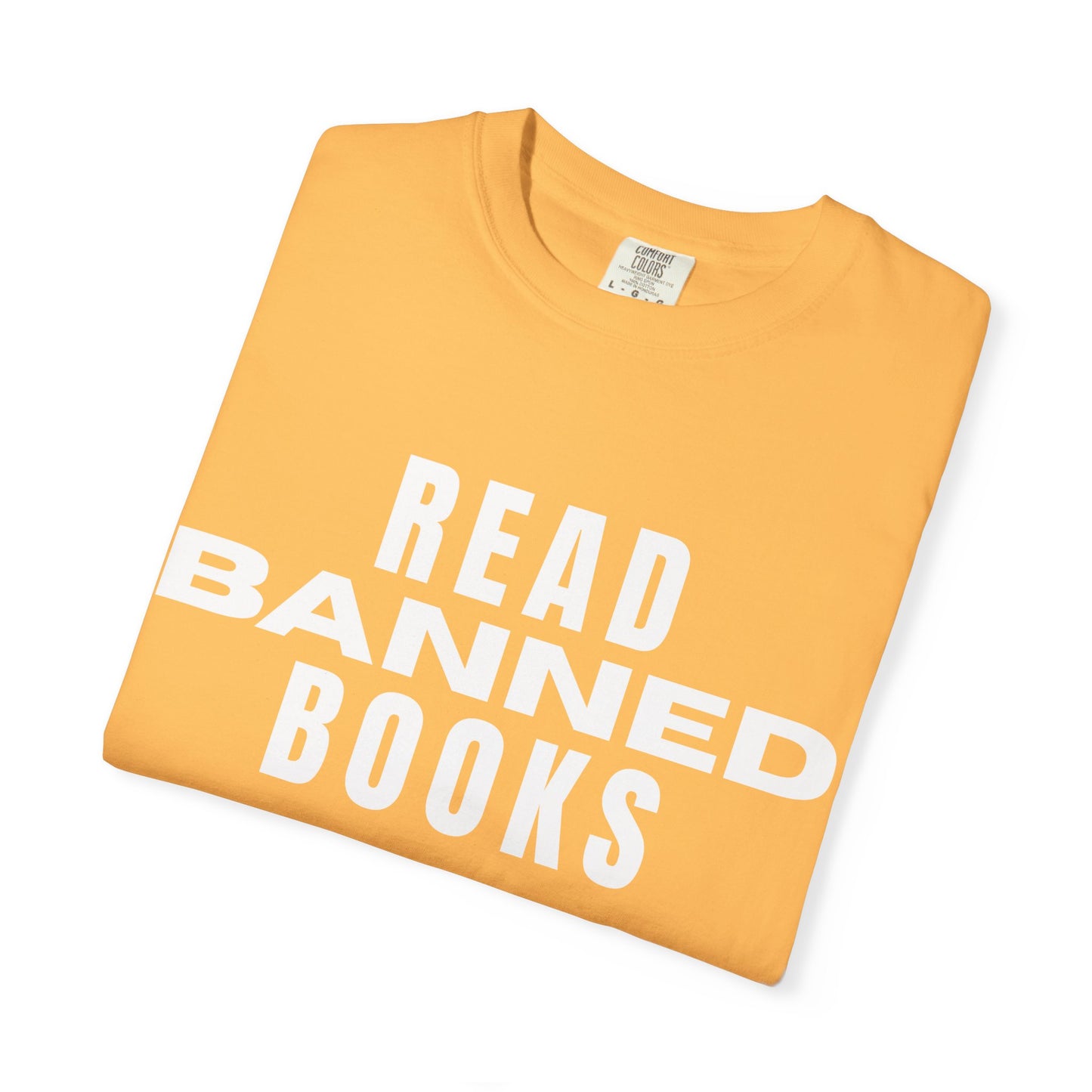 "Read Banned Books" - Unisex Premium Garment Dye T-Shirt - 32 Color Options