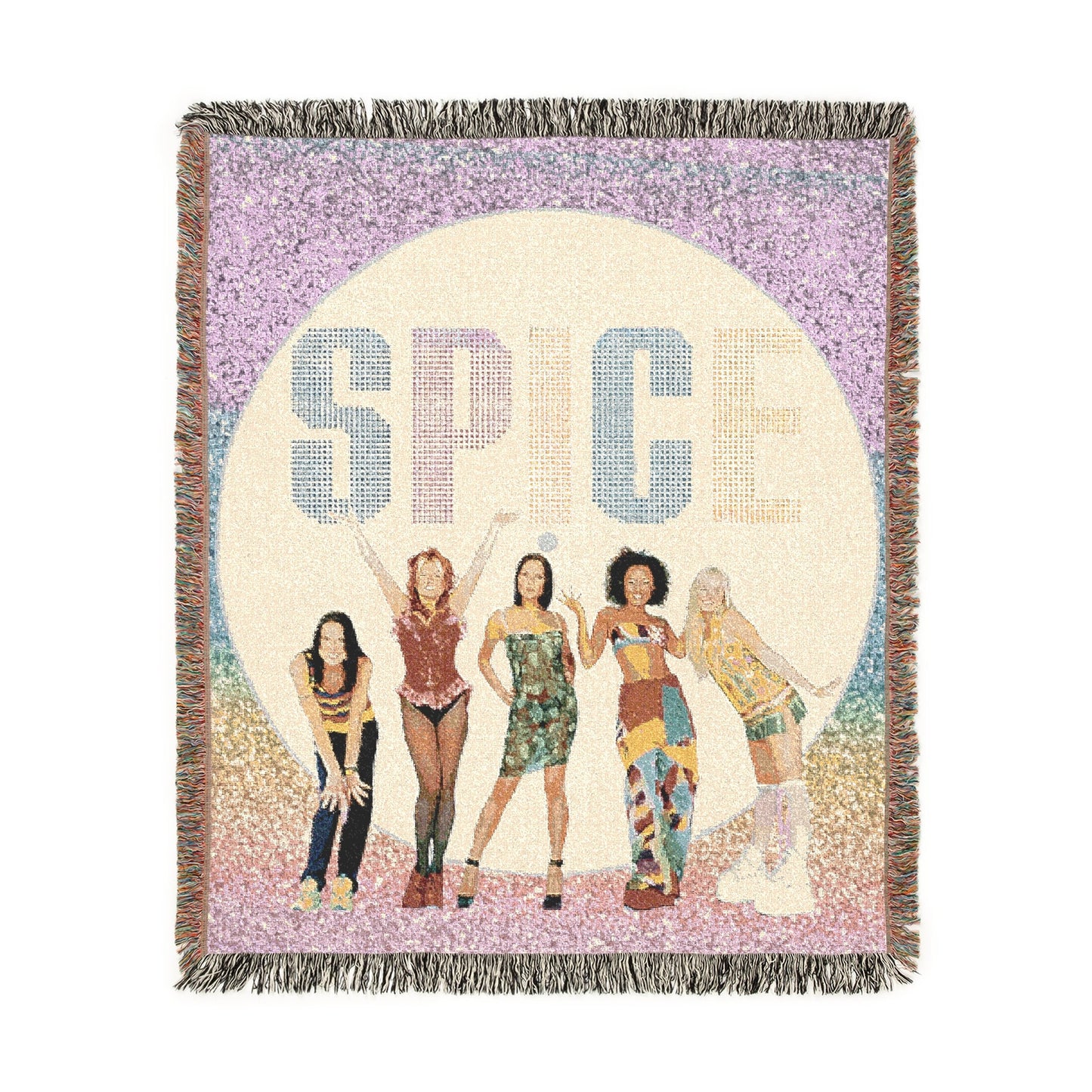 Spice Love Jacquard Tapestry Woven Throw Blanket