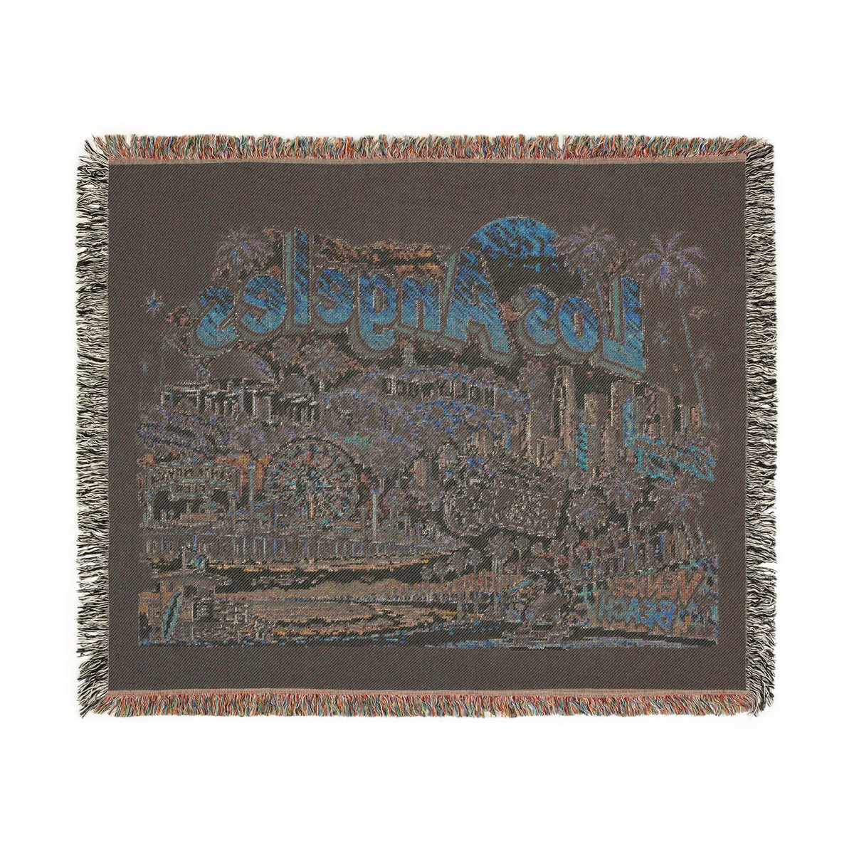 Los Angeles Cityscape Woven Blanket
