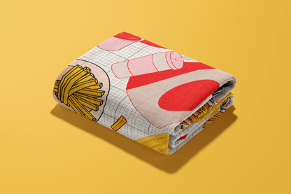 Can I get a some of fries with that - French Fries Custom Woven Blanket