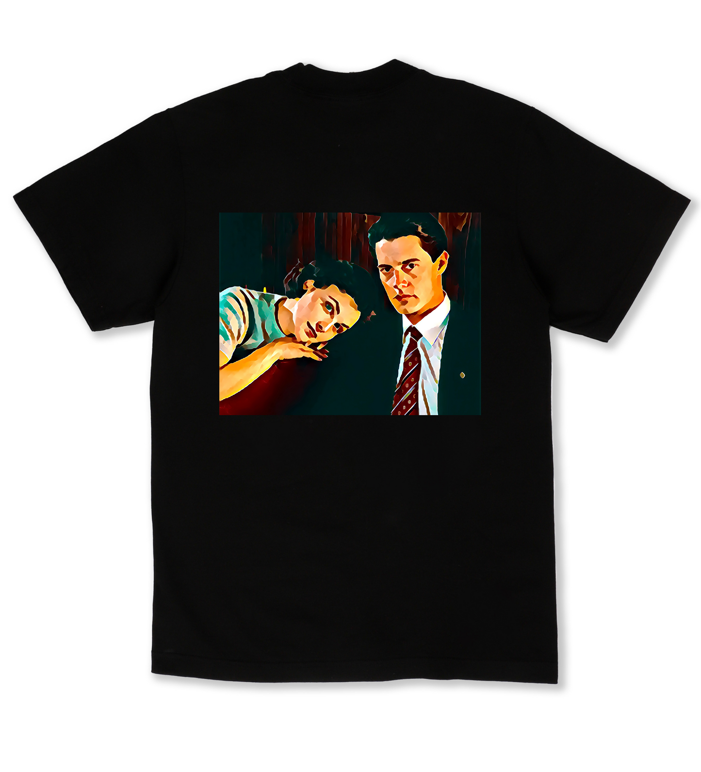 Portrait of Audrey & Cooper - Premium Unisex Oversized Boxy Tee