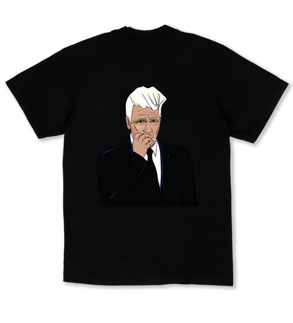 A portrait of David Lynch - Premium Unisex Oversized Boxy Tee