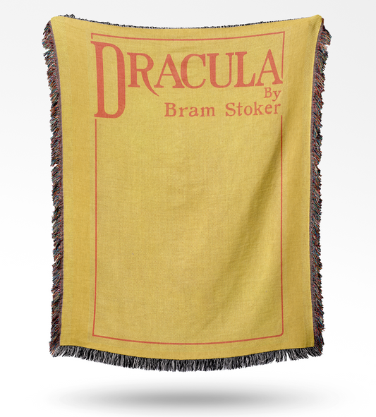 Dracula Book Inspired - Vintage Literary Woven Tapestry Jacquard Throw Blanket