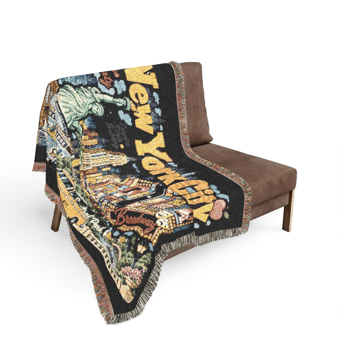 New York City Skyline Woven Blanket