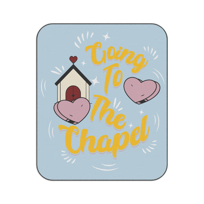 Going to the Chapel - Picnic Blanket with Carry Strap - Engagement gift - Bride to be, Couples - Romantic Outdoor Wedding Gift