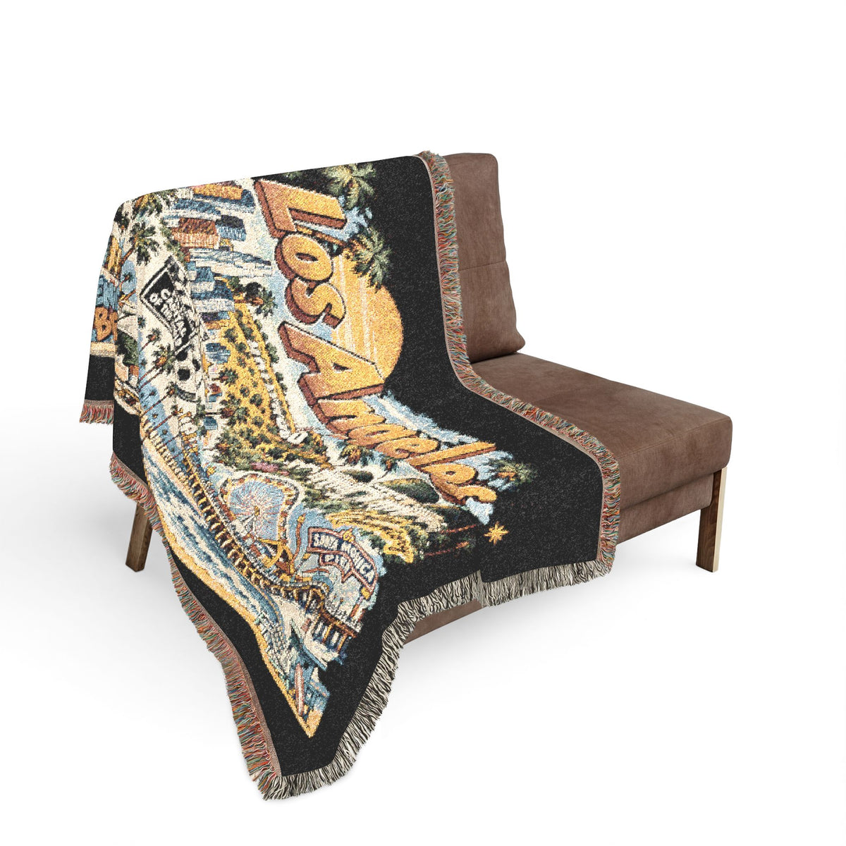 Los Angeles Cityscape Woven Blanket
