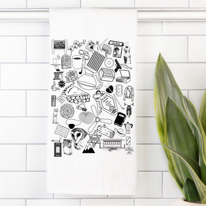 For the Love of Peaks - Tea Towel (Flour Sack)