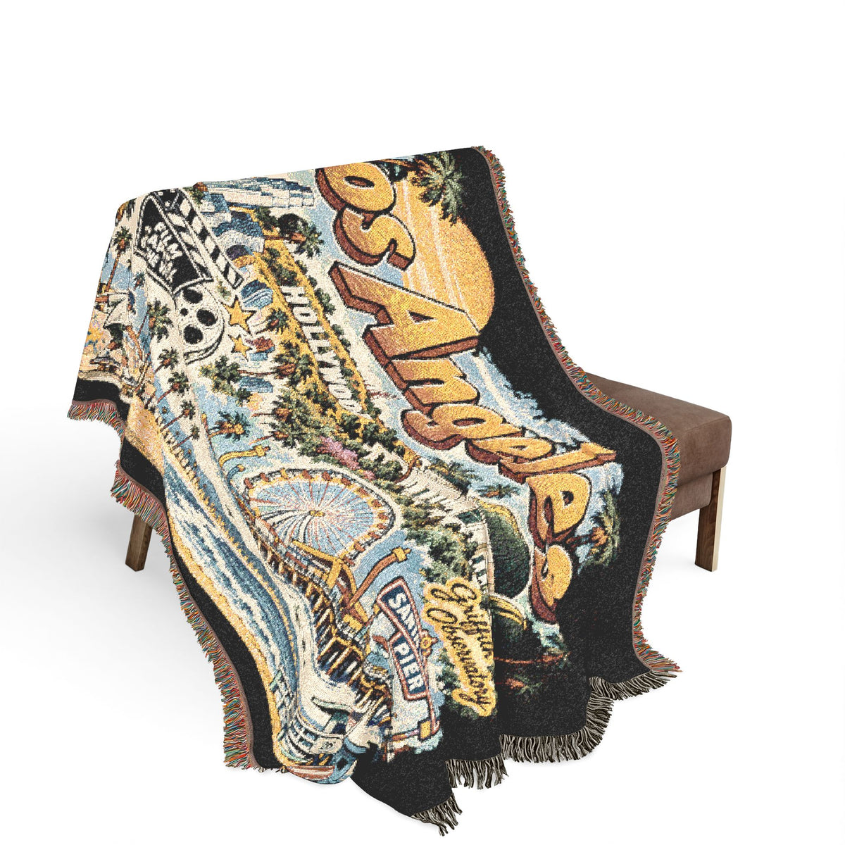 Los Angeles Cityscape Woven Blanket