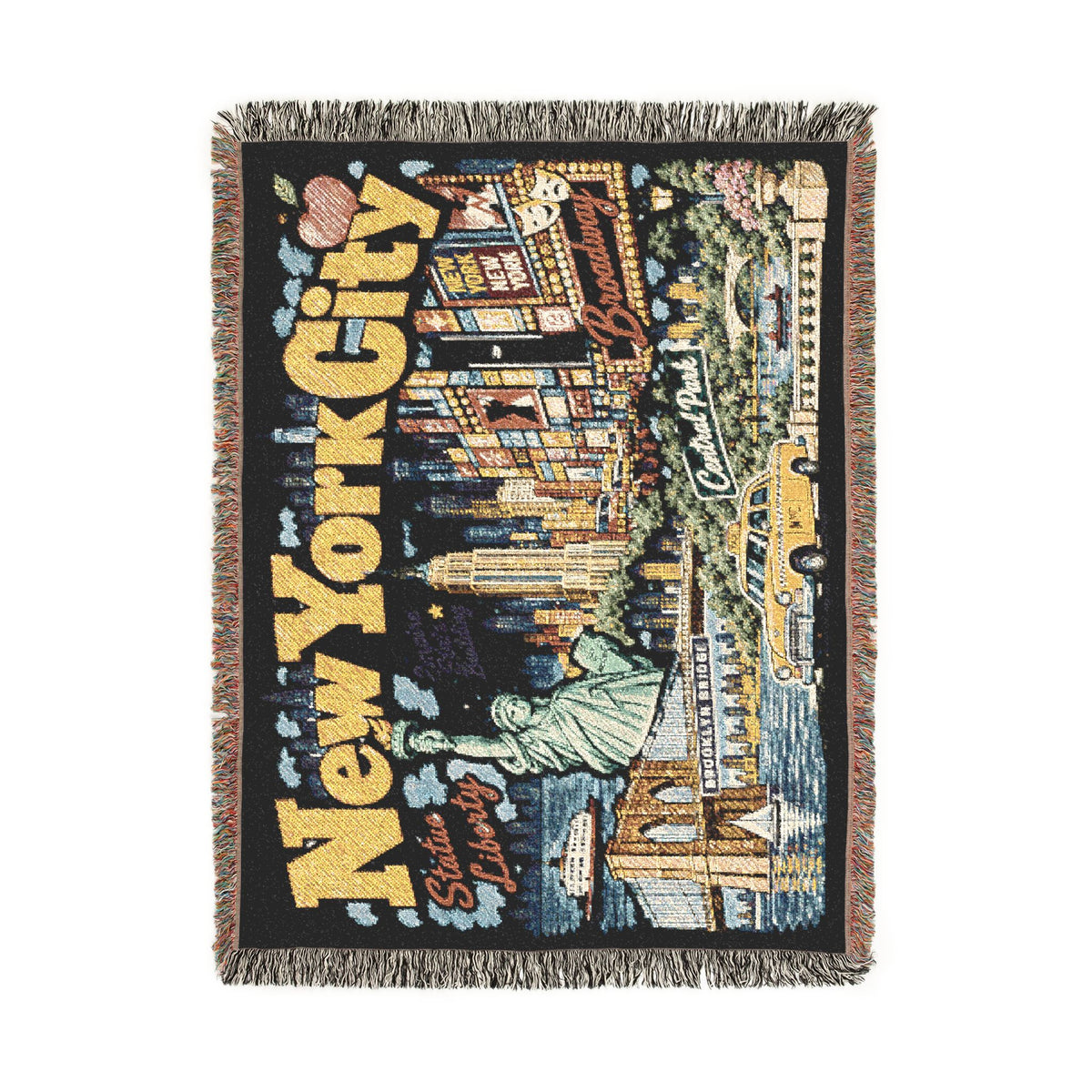 New York City Skyline Woven Blanket