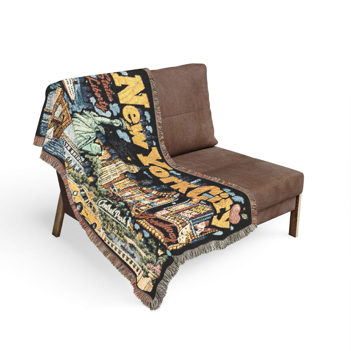 New York City Skyline Woven Blanket